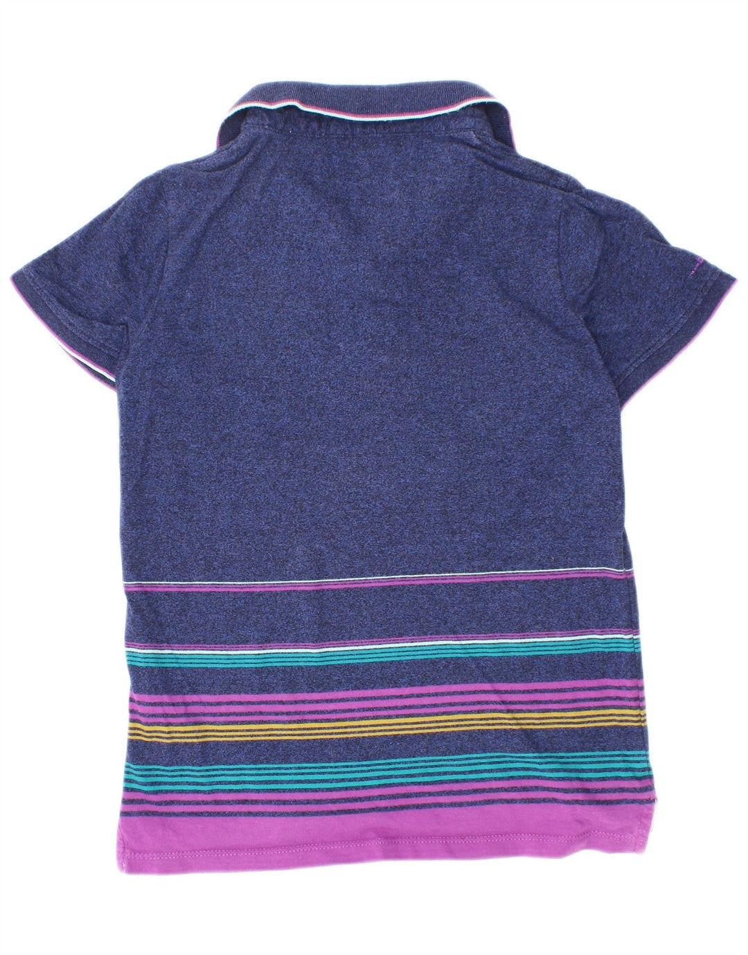 Ted Baker Poloshirt für Jungen, 7–8 Jahre, marineblau, gestreift, Baumwolle