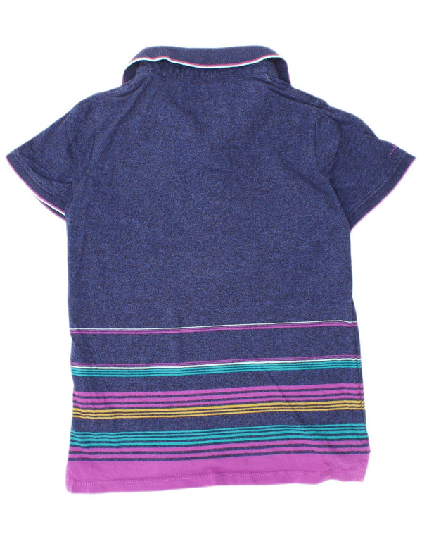 Ted Baker Poloshirt für Jungen, 7–8 Jahre, marineblau, gestreift, Baumwolle