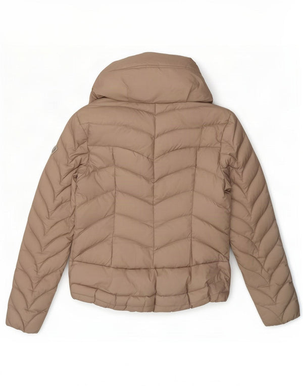 Guess Damen Wattierte Jacke UK 12 Medium Beige Polyamid