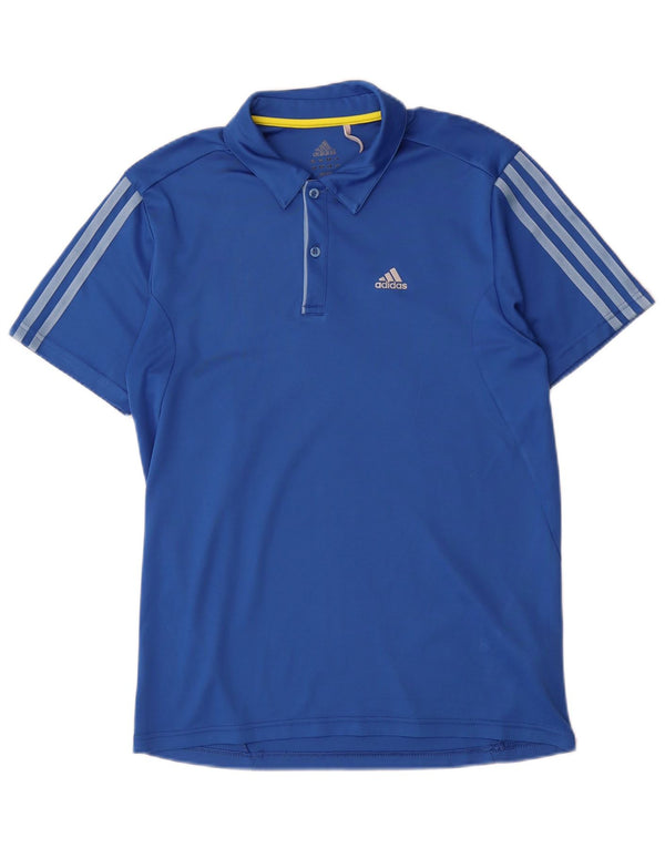 Adidas Herren Climalite Poloshirt Small Blau Polyester