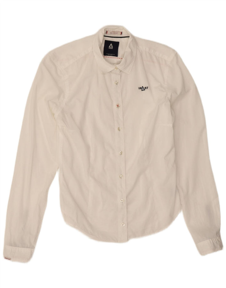 Gaastra Damen-Hemd UK 10 Small aus weißer Baumwolle