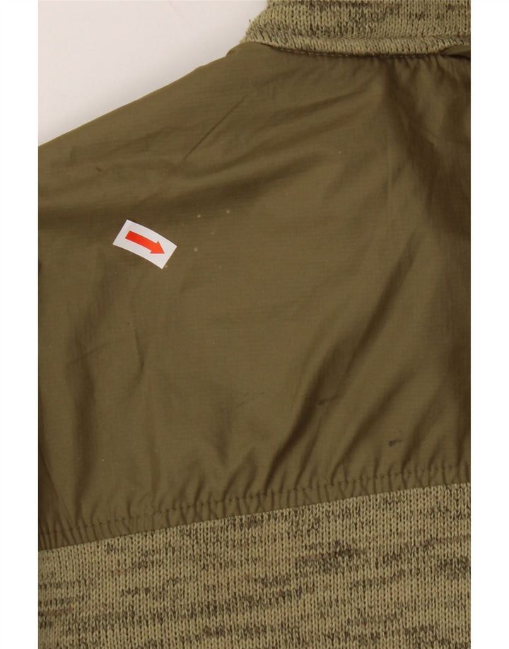 JACK WOLFSKIN Herren-Trainingsanzug, Oberteil, Jacke, klein, Khaki, geflecktes Polyester
