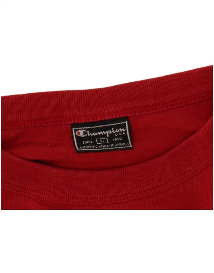 Champion Herren Graphic Top Langarm Large Rot