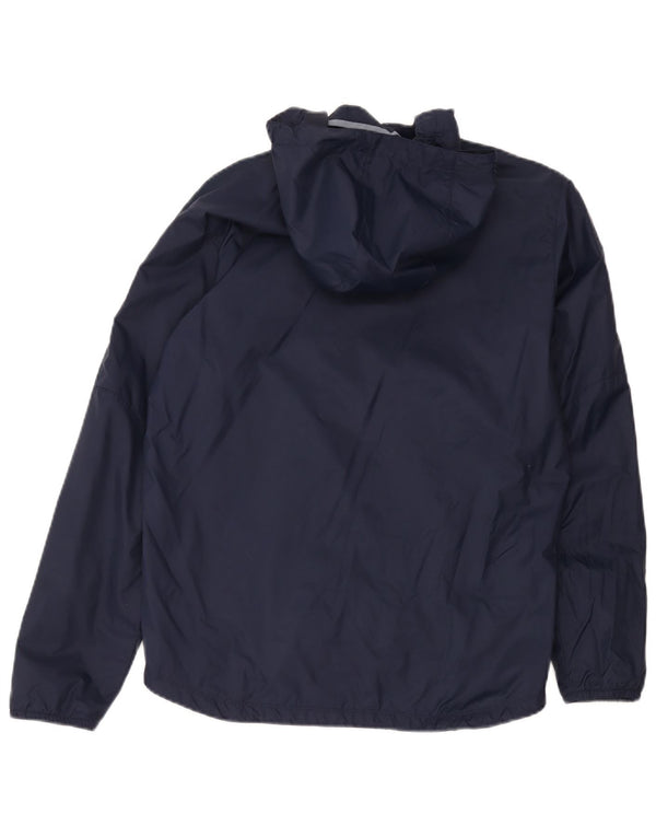 Nike Jungen-Regenjacke mit Kapuze, 13–14 Jahre, XL, marineblaues Nylon