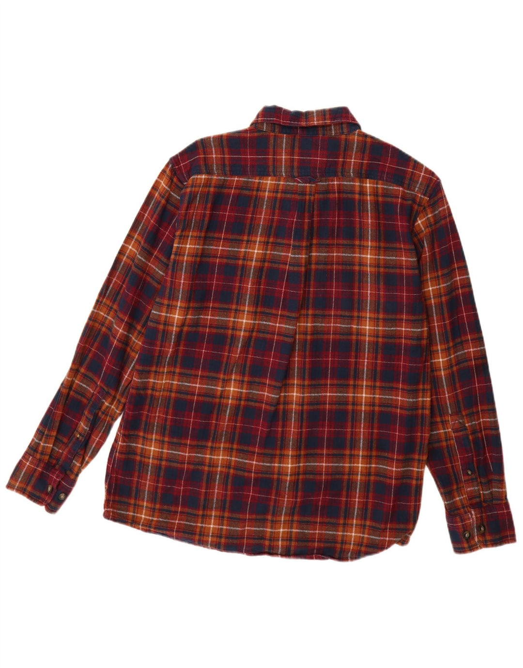 EDDIE BAUER Herren-Flanellhemd, mittelgroß, mehrfarbig, kariert, Baumwolle