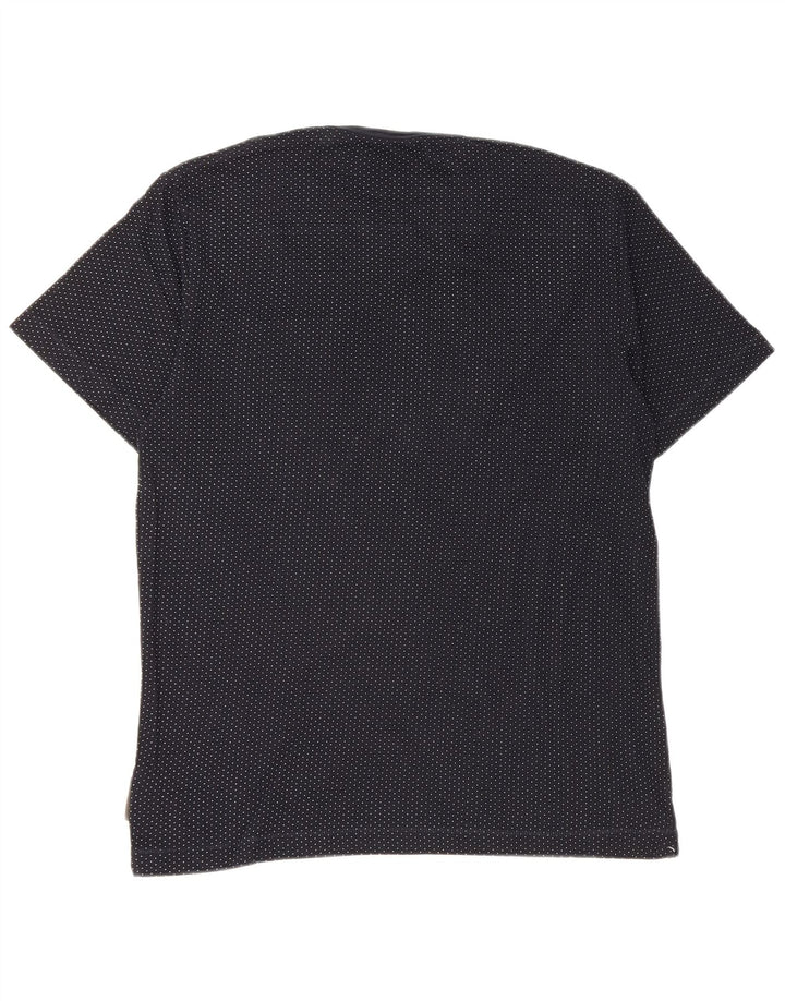 French Connection Herren-T-Shirt-Oberteil aus Baumwolle in mittlerer Marineblau-Optik