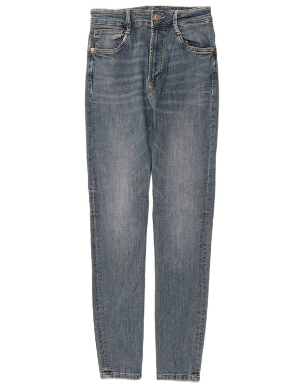 Zara Damen Skinny Jeans EU 38 Small W28 L28 Blaue Baumwolle