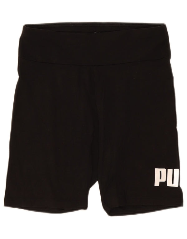 Puma Womens Graphic Sport Shorts UK 12 Medium Black
