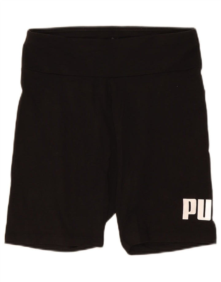 Puma Damen Graphic Sport Shorts UK 12 Medium Schwarz