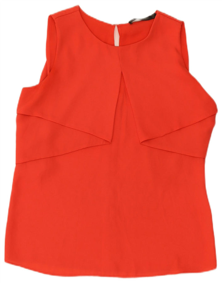 Ärmelloses Blusenoberteil für Damen von Zara, UK 12, Mittelorange