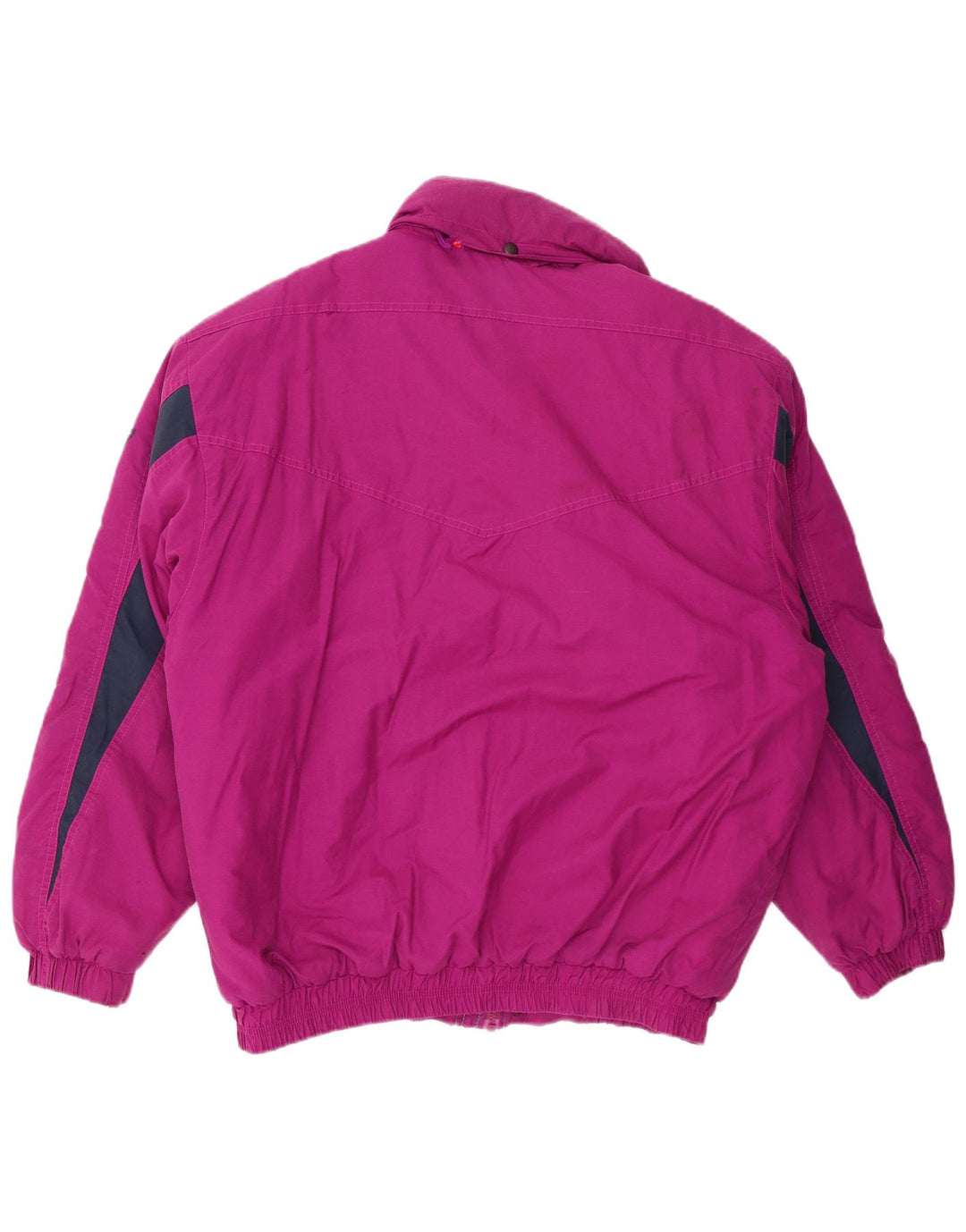 Brugi wattierte Herrenjacke mit Kapuze, IT 48, Mittelviolett, Farbblock-Polyester