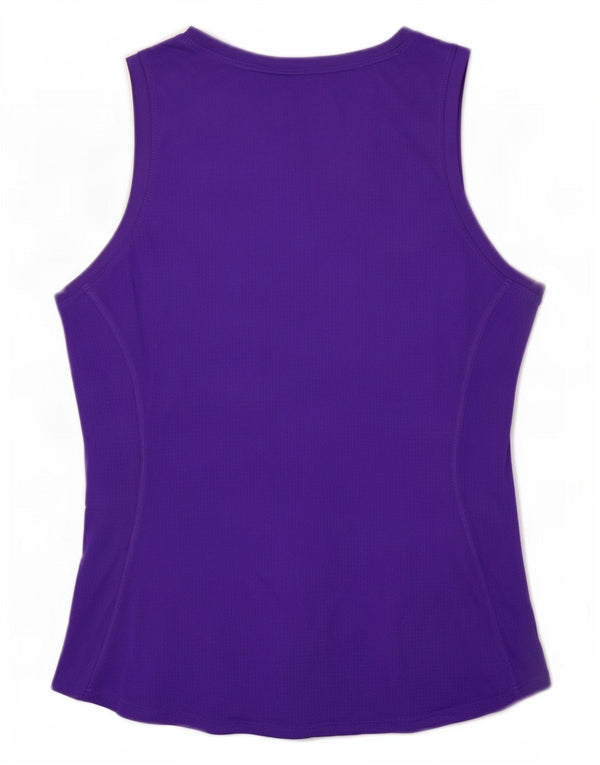 Nike Damen Dri Fit Weste Top UK 14 Large Lila Polyester