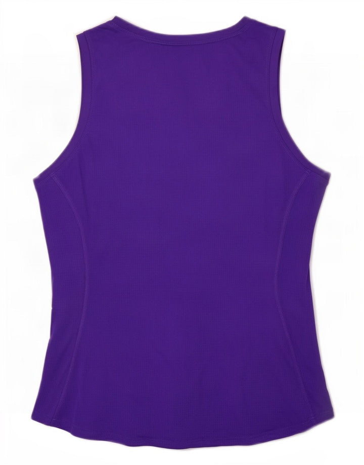Nike Damen Dri Fit Weste Top UK 14 Large Lila Polyester