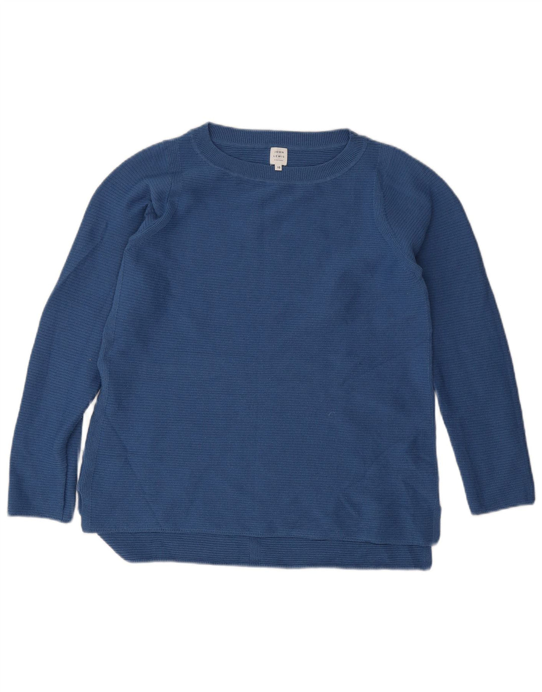 John Lewis Damen-Pullover mit U-Boot-Ausschnitt, Gr. 10, Größe S, Blau, Polyester