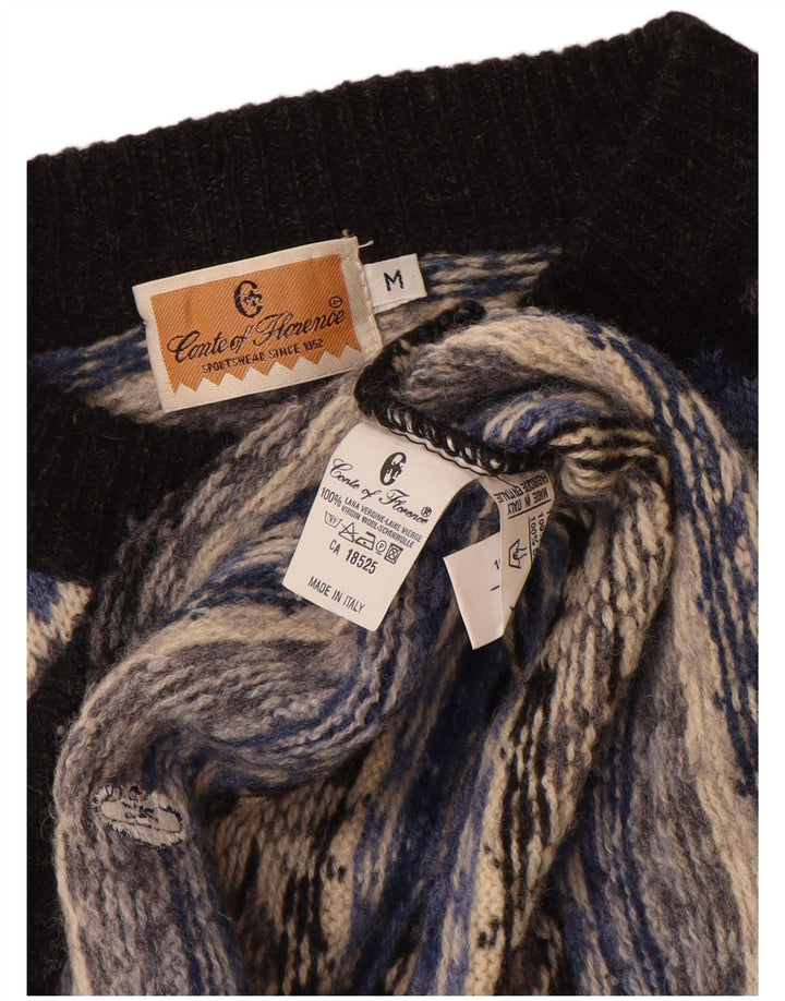 CONTE OF FLORENCE Herren-Pullover mit Rundhalsausschnitt, Mittelbeige, Fair Isle