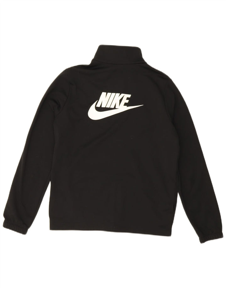 Nike Jungen Grafik-Trainingsanzug-Top-Jacke, 13–14 Jahre, XL, schwarzes Polyester
