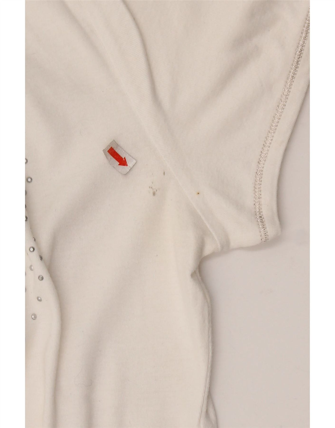 GAS Damen-Poloshirt mit Grafik, UK 18, XL, weiße Baumwolle