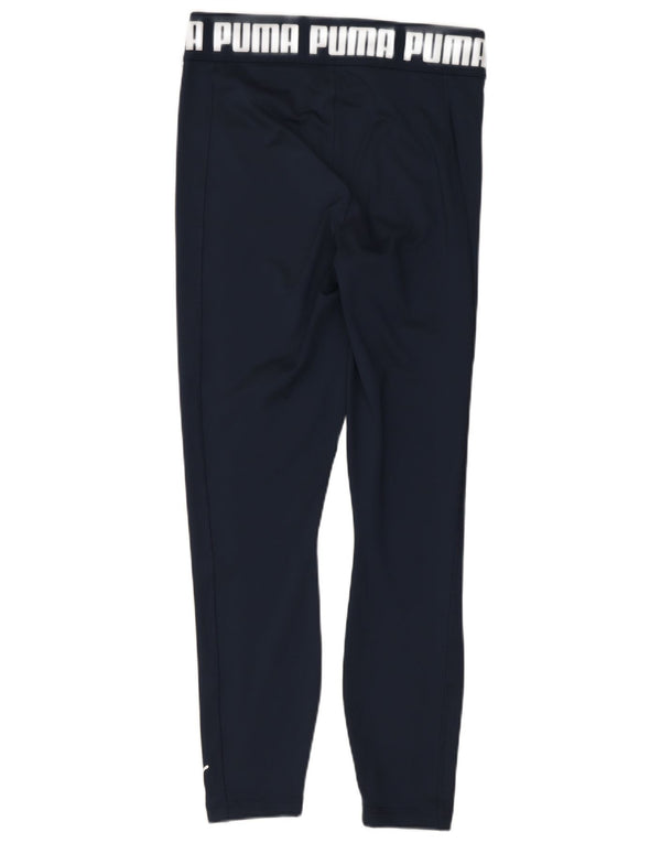 Puma Damen Graphic Leggings UK 10 Small Marineblau