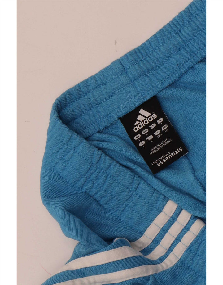Adidas Herren-Trainingshose, Jogginghose, groß, aus blauer Baumwolle
