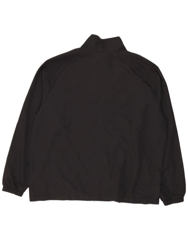 Nike Herren-Trainingsanzugoberteil, 2XL, schwarzes Polyester
