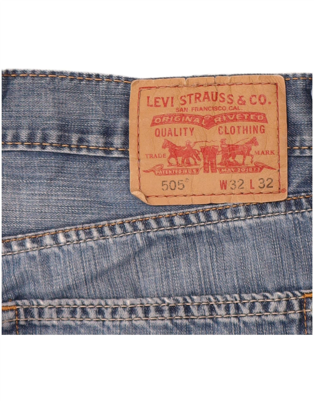Levi's Herren 505 Denim Shorts W32 mittelblaue Baumwolle