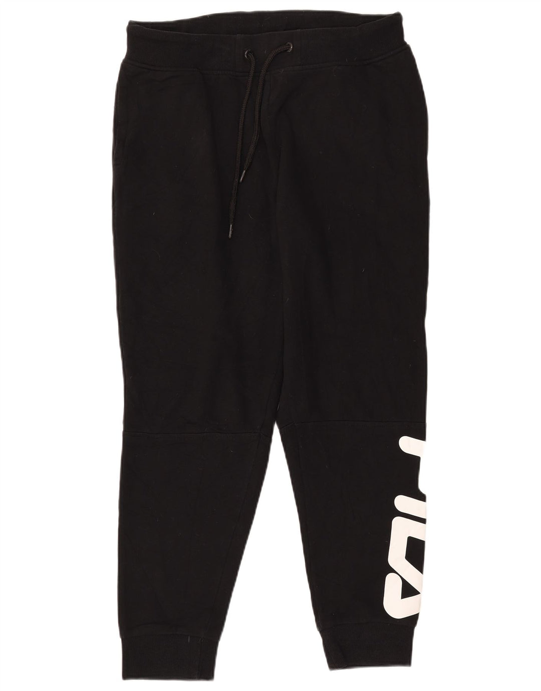 Fila Herren-Trainingshose mit Grafik, mittelschwarz, Baumwolle
