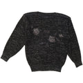 C & A Damen-Pullover mit U-Boot-Ausschnitt, EU 40, Mittelschwarz geflecktes Acryl
