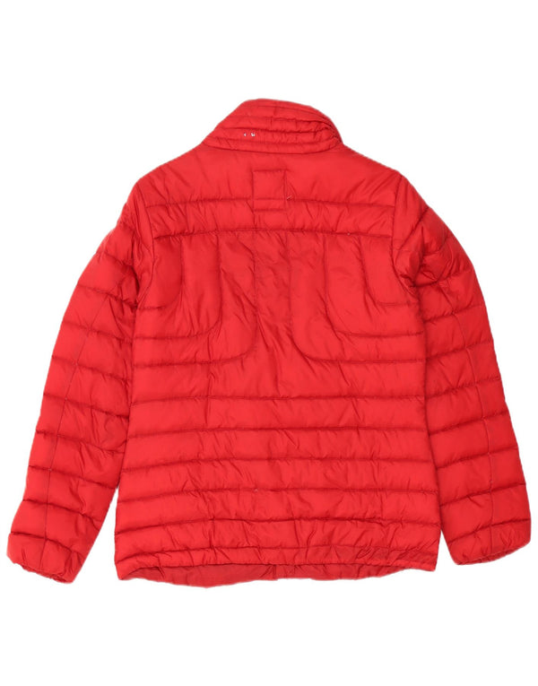 Slam Damen Wattierte Jacke UK 10 Small Rot Polyamid