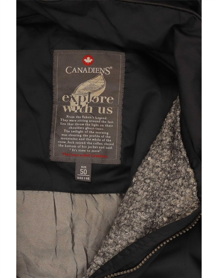 Canadiens Damen Kapuzenmantel IT 50 XL Schwarz Polyester