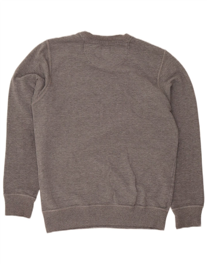 North Sails Herren-Sweatshirt mit grafischem Print, klein, grau gefleckte Baumwolle