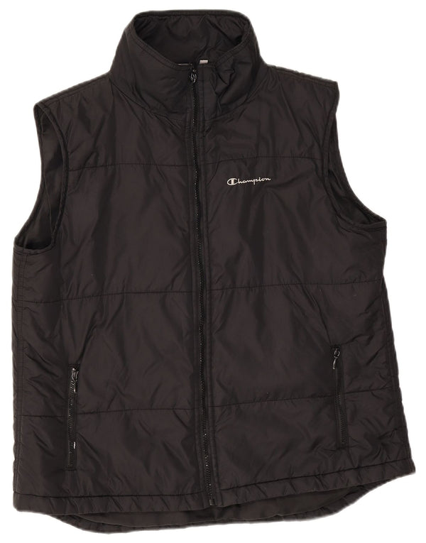 Champion Damen Wattierte Weste UK 18 XL Schwarz Nylon