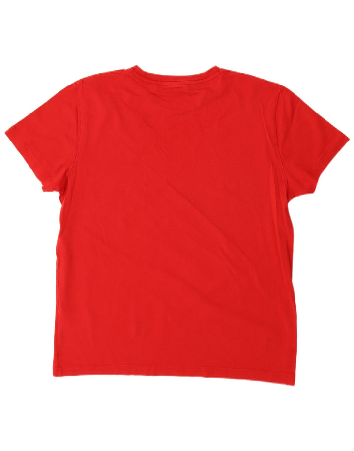 Gant Herren-T-Shirt mit Grafik, Größe L, aus roter Baumwolle