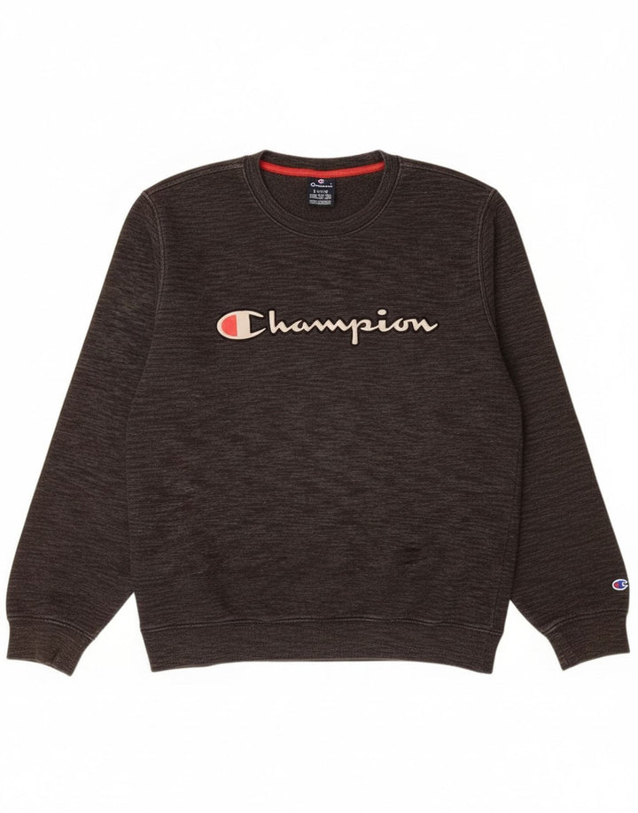 Champion Herren Grafik-Sweatshirt-Pullover XL Grau meliert