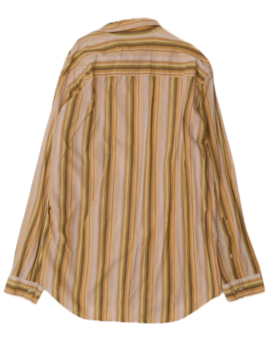 Marlboro Classics Herrenhemd 2XL Gelb gestreift