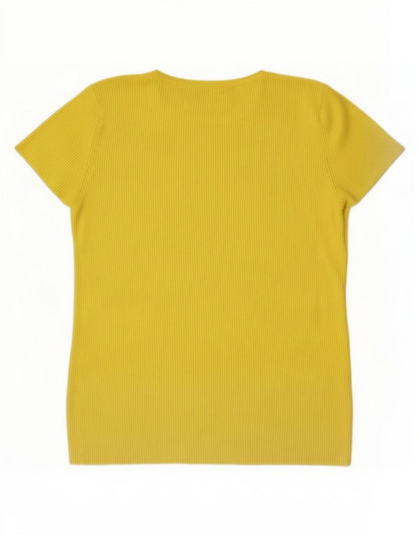 Zara Damen T-Shirt Top UK 12 Mittelgrüne Viskose