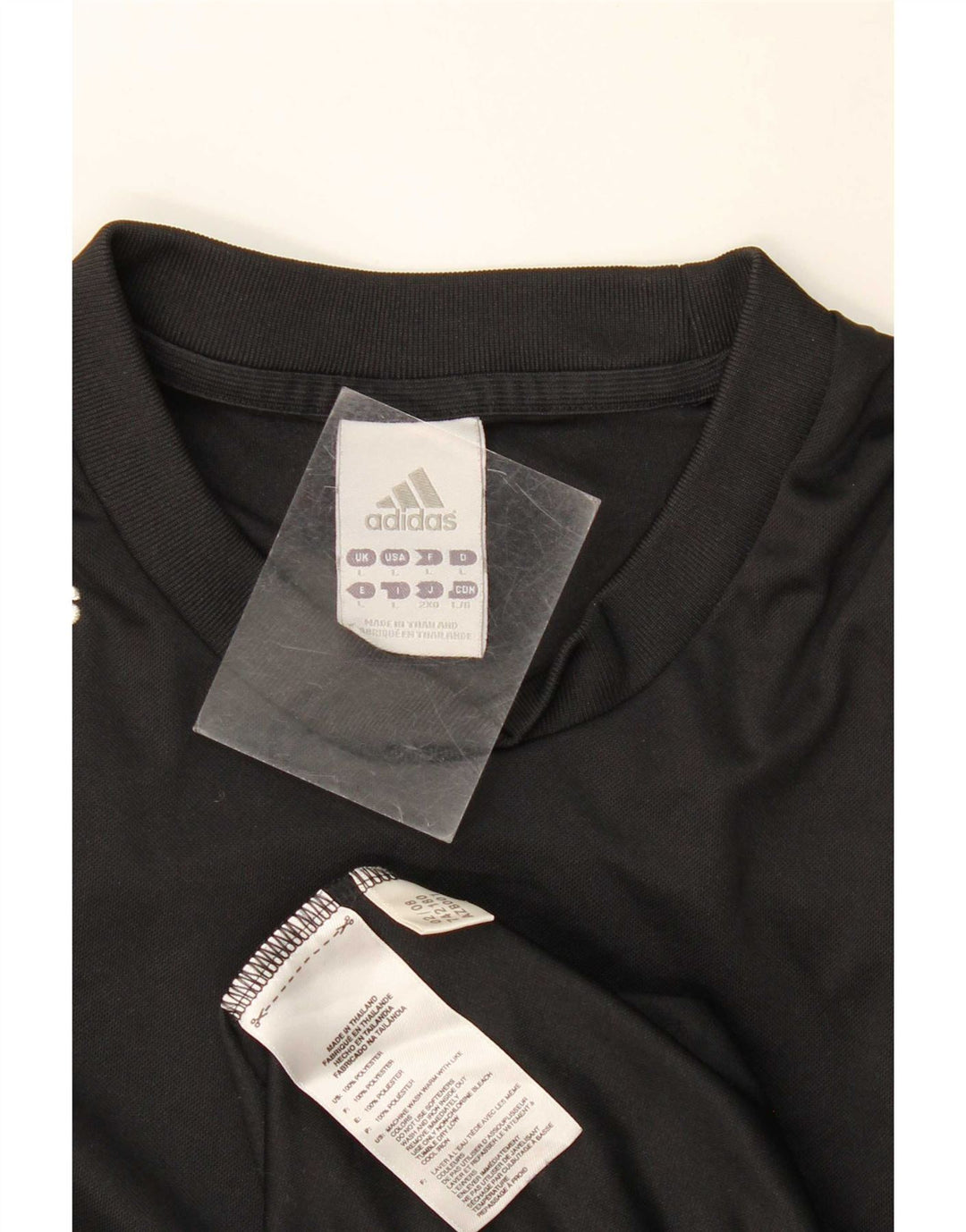 Adidas Herren Climalite T-Shirt Top Large Schwarz Polyester
