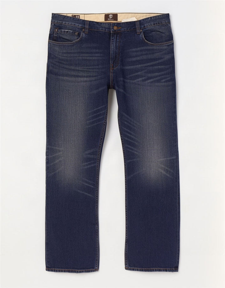 Timberland Herren Earthkeepers Straight Jeans W38 L33 Blaue Baumwolle