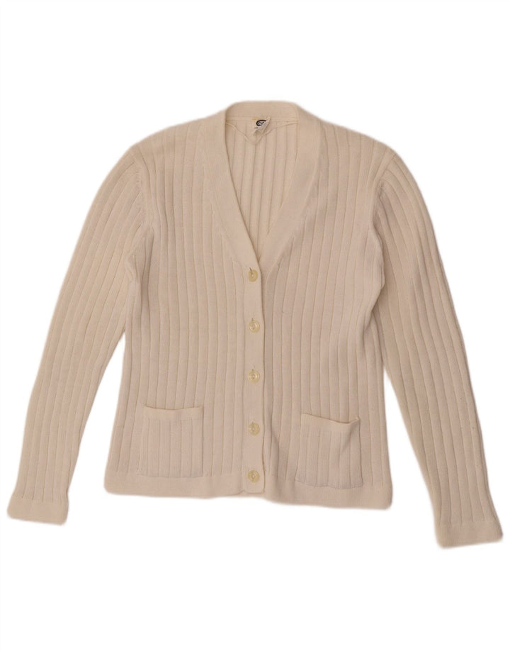 C & A Damen-Cardigan-Pullover EU 48 2XL Weiß Acryl