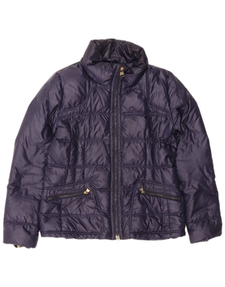 Henry Cottons Damen Wattierte Jacke IT 44 Medium Navy Blue Polyamid