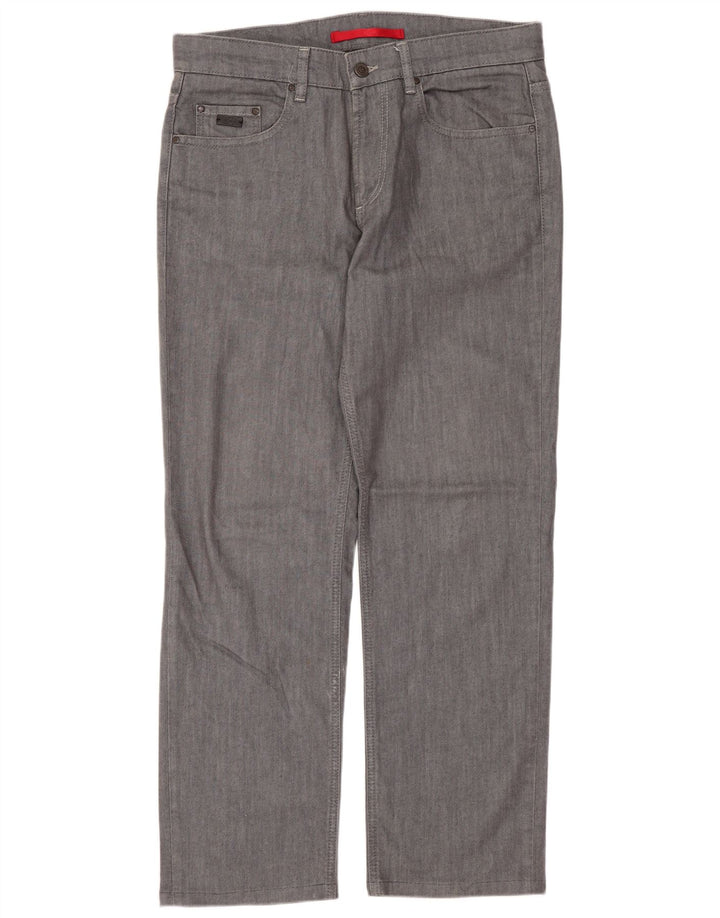 Cerruti 1881 Herren Straight Jeans W33 L29 Grau