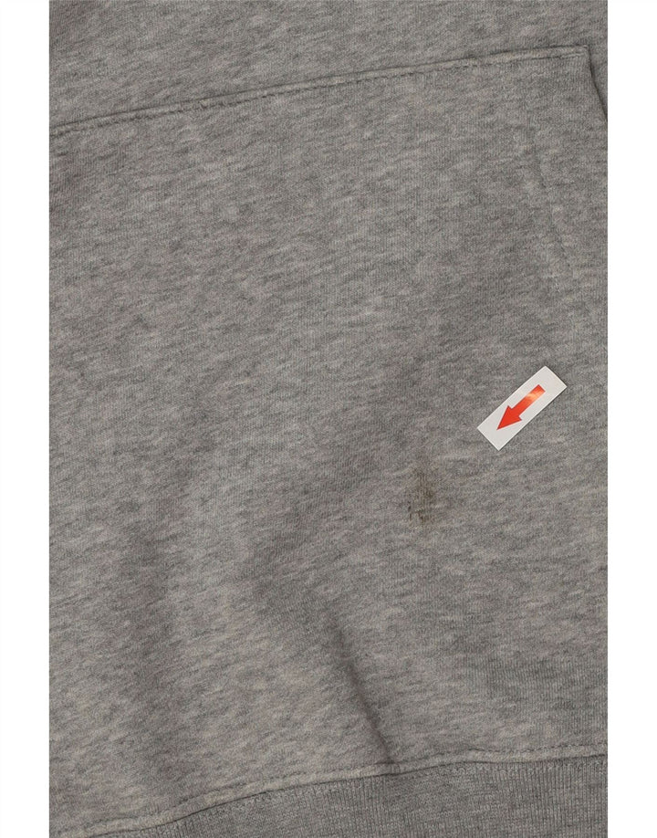 NIKE Herren-Kapuzenpullover mit Grafik, mittelgrau gesprenkelte Baumwolle