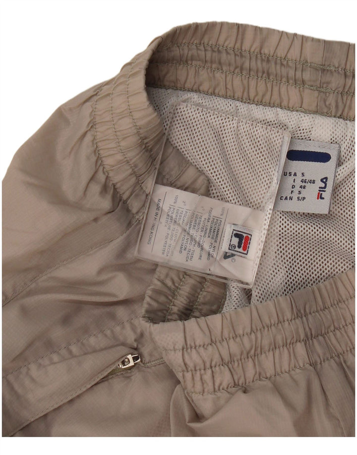 Wasserdichte Herrenhose von Fila, Größe S, Beige, Colourblock-Polyamid