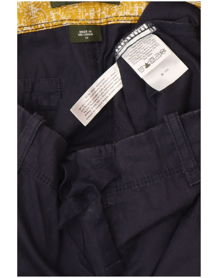 EDDIE BAUER Damen Cargoshorts US 12 Large W38 Marineblaue Baumwolle