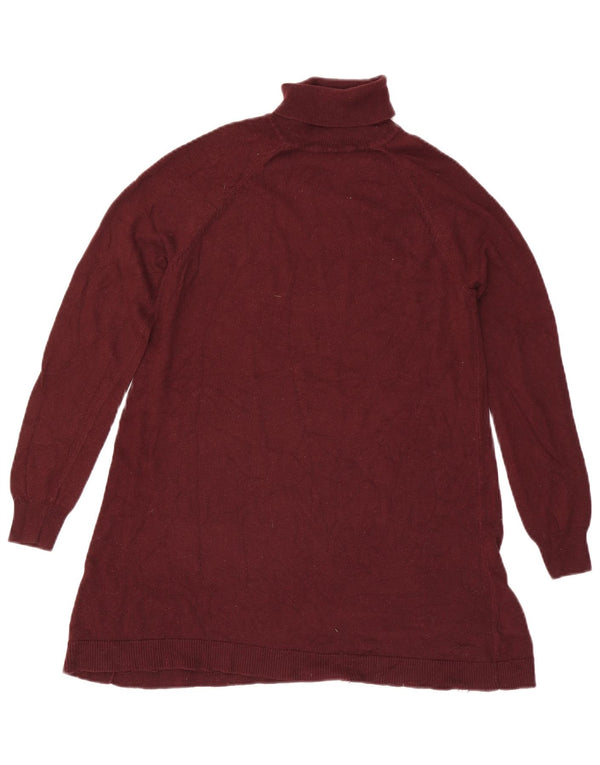 Marks & Spencer Damen-Pullover mit Rollkragen, Gr. 10, Größe S, Burgunderrot