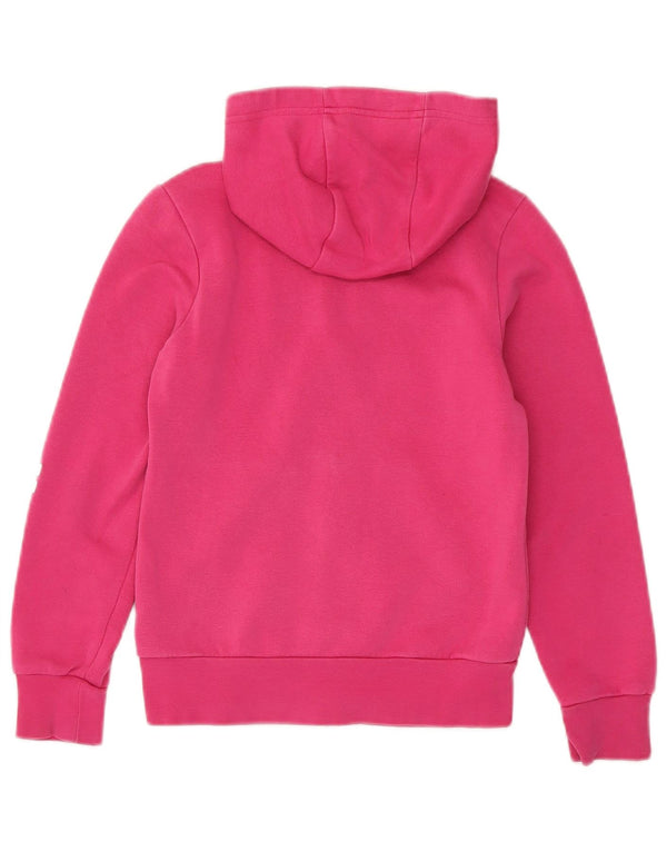Adidas Mädchen Graphic Zip Hoodie Pullover 9–10 Jahre rosa Baumwolle