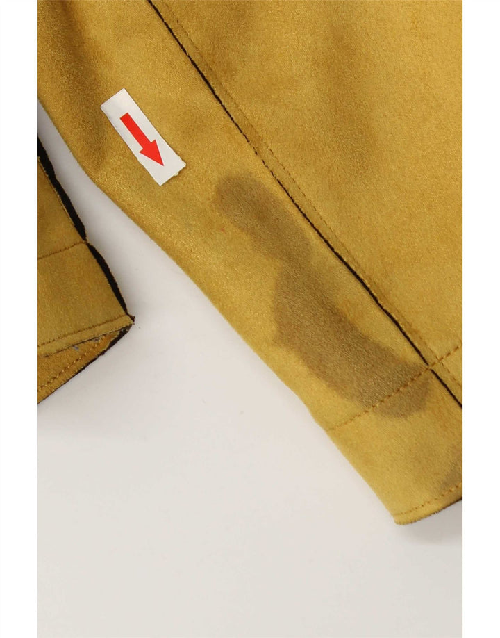Zara Damen Crop Bomberjacke UK 16 Large Gelb
