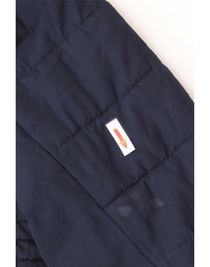Marks & Spencer Damen Wattierte Jacke UK 16 Large Marineblau Polyester