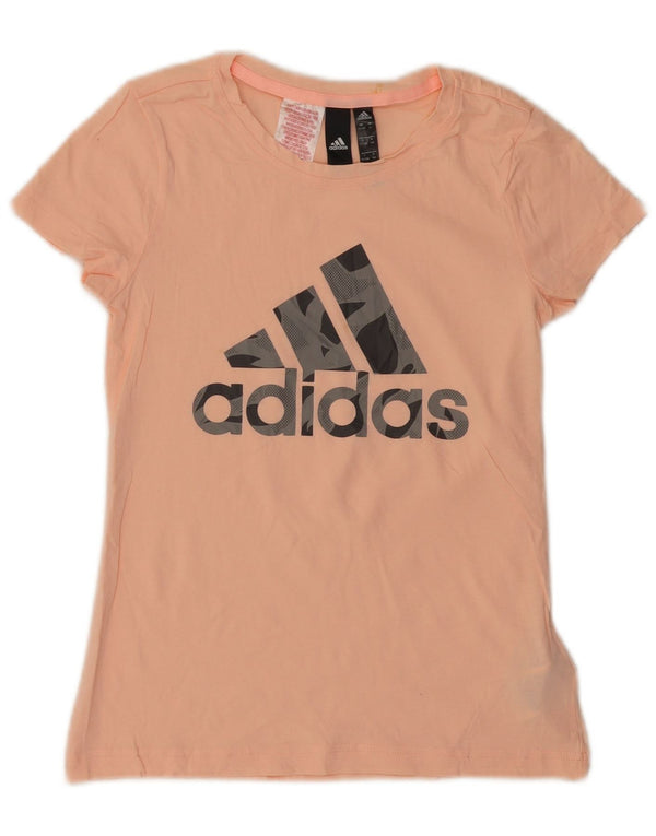 ADIDAS Grafik-T-Shirt für Mädchen, 13–14 Jahre, rosa Baumwolle