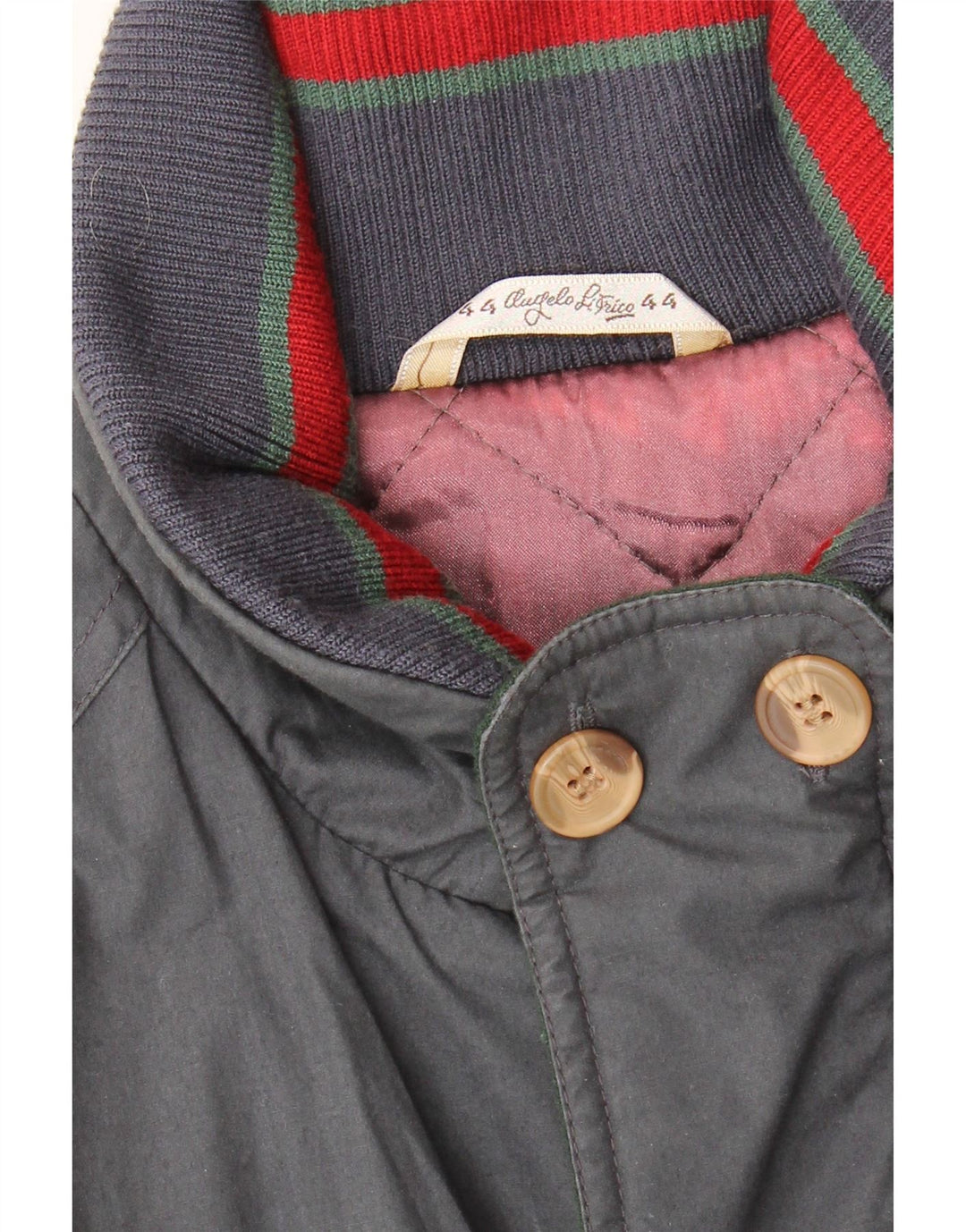 ANGELO LITRICO Mens Padded Bomber Jacket UK 44 2XL Blue Cotton Vintage Angelo Litrico and Second-Hand Angelo Litrico from Messina Hembry 