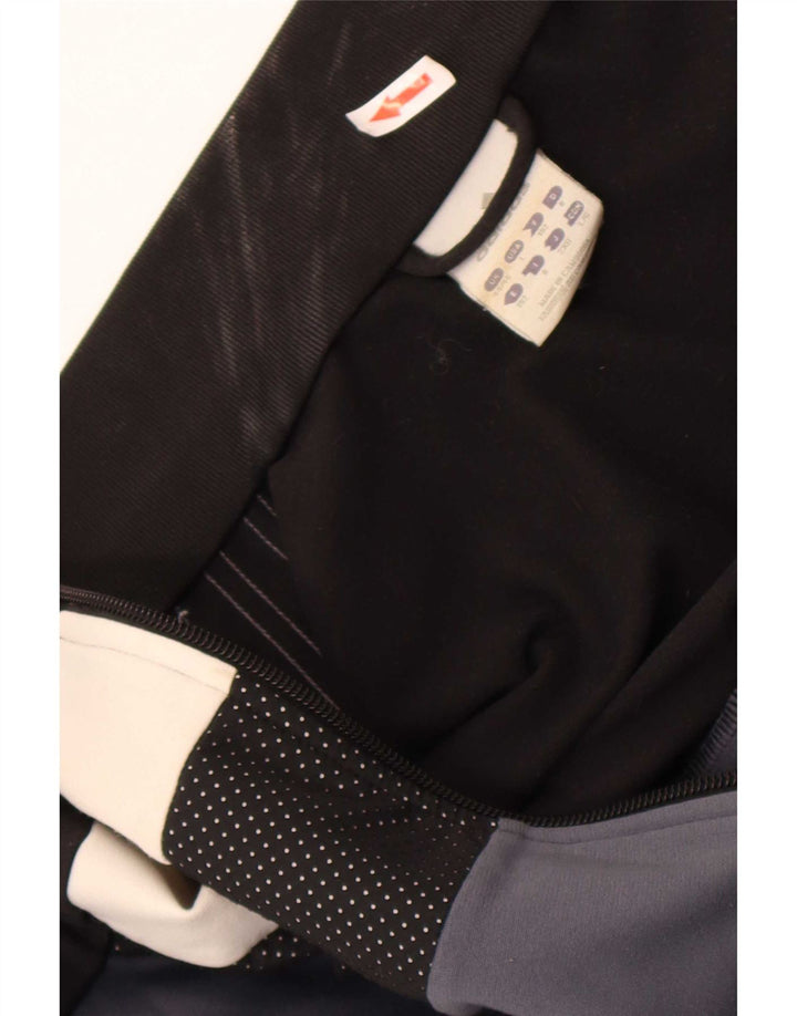 Adidas Herren-Trainingsanzug mit Grafik, groß, schwarzes Farbblock-Polyester